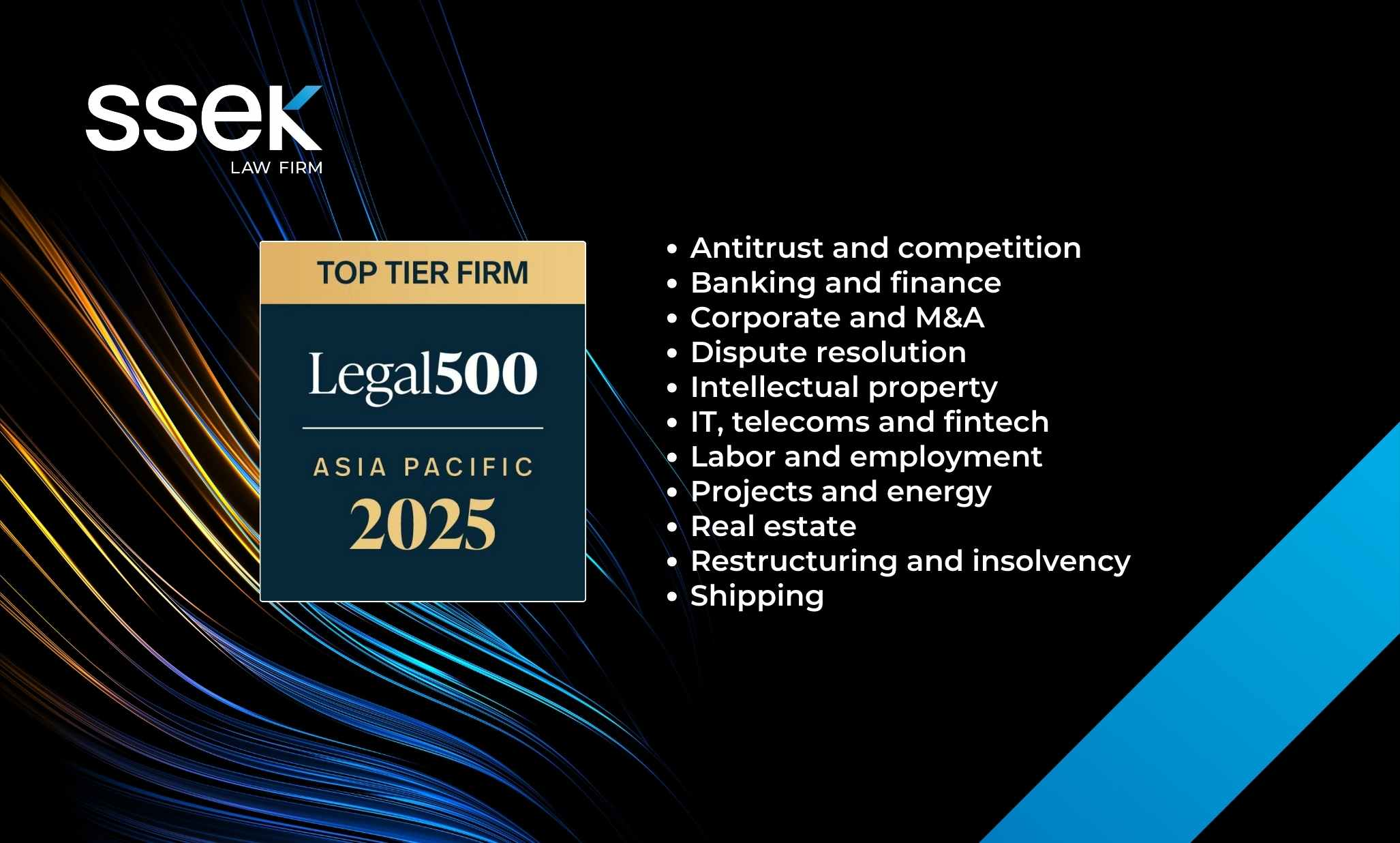 SSEK Recognized As Leading Law Firm Across Practice Areas In 2025 Legal ...